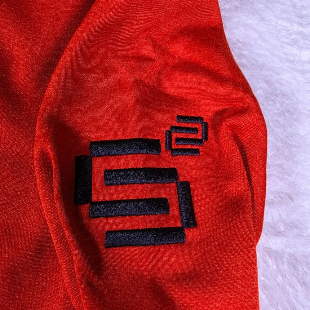 NEW The North Face Canyonlands Mens M/M Orange Stretch Full Zip L/S NF0A7V64D8E